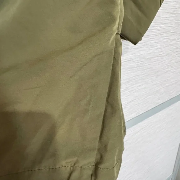 SANCTUARY ARMY GREEN RAIN COAT SIZE SMALL - Picture 12 of 15